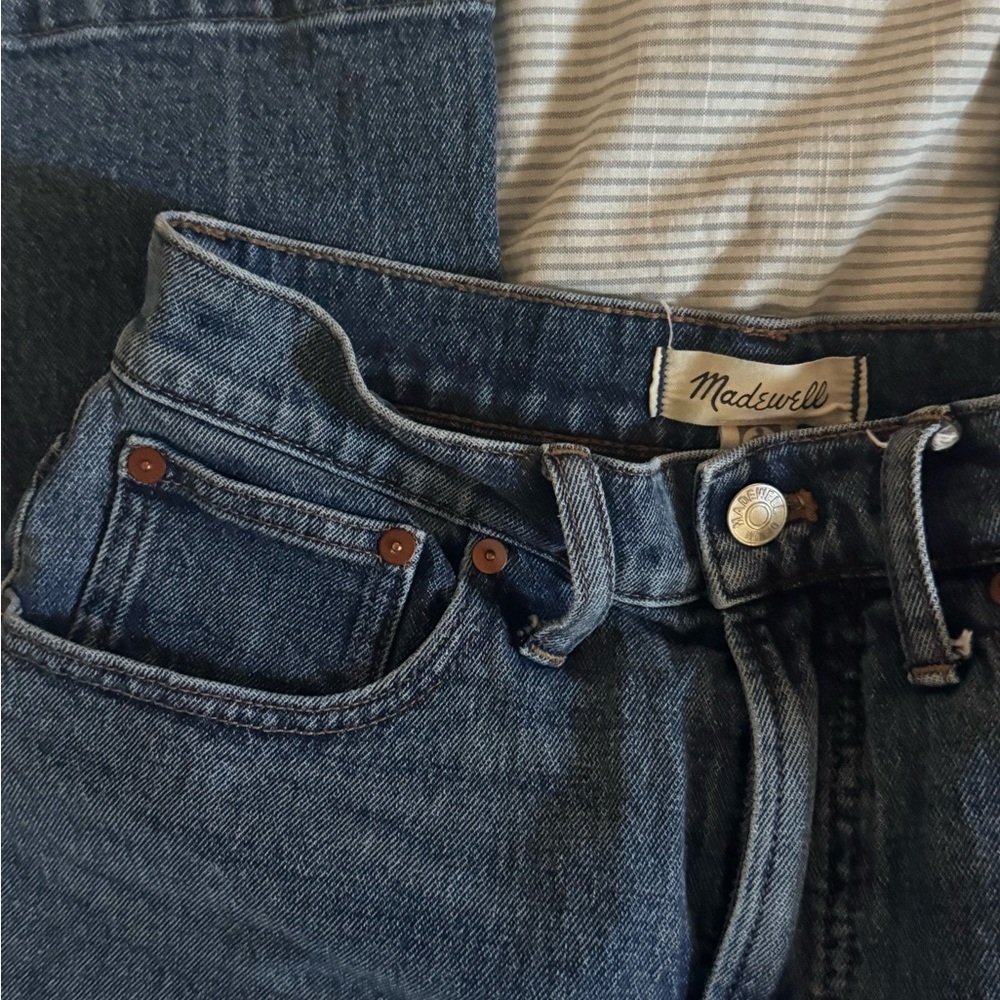 Madewell Women's Straight Leg Jeans - Dark Blue